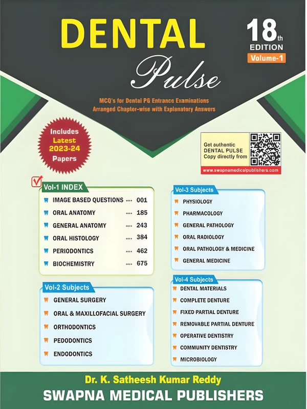 Front cover of Dental Pulse 18th Edition Volume 1