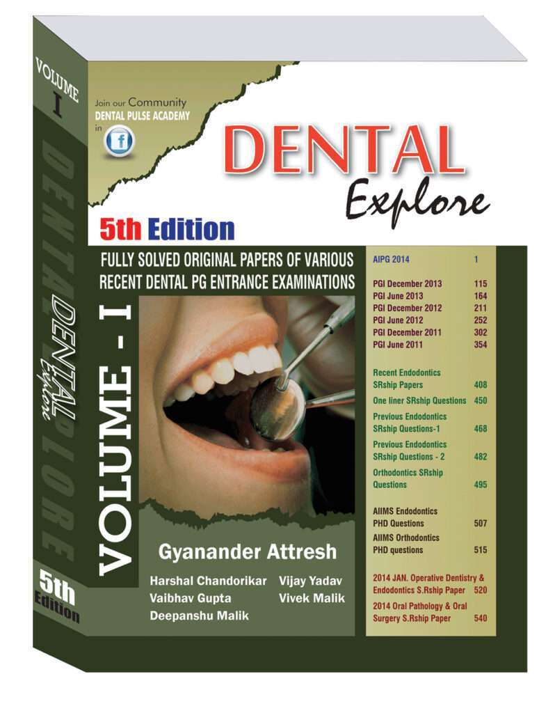 Dental Pulse Academy Explore 5th Edition Volume 1 cover